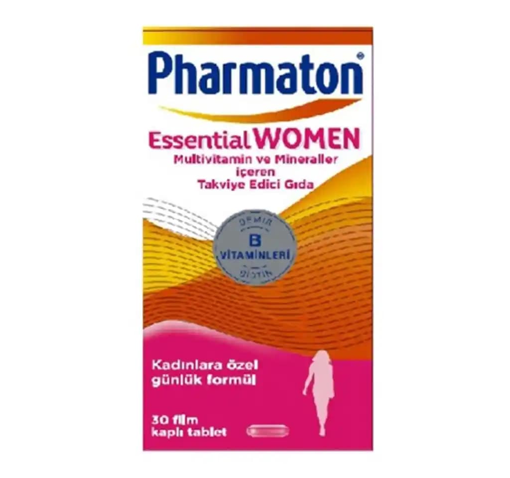 Kadınlar İçin Günlük Sağlık ve Enerji Destekleyici Pharmaton Essential Women