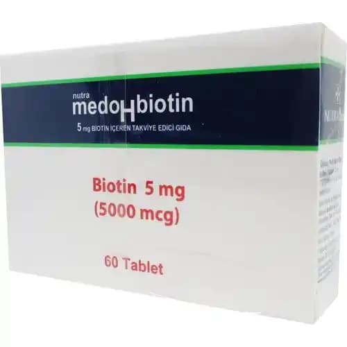 Kozmetik ve Sağlık İçin Biotin Takviyeleri: Nutrafarm Medohbiotin 5 mg'nin Önemi ve Faydaları
