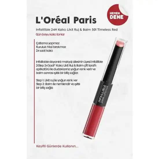 L'Oréal Kalıcı Rujlar: Günlük ve Özel Günler İçin Uzun Süre Kalıcı Renk Seçenekleri