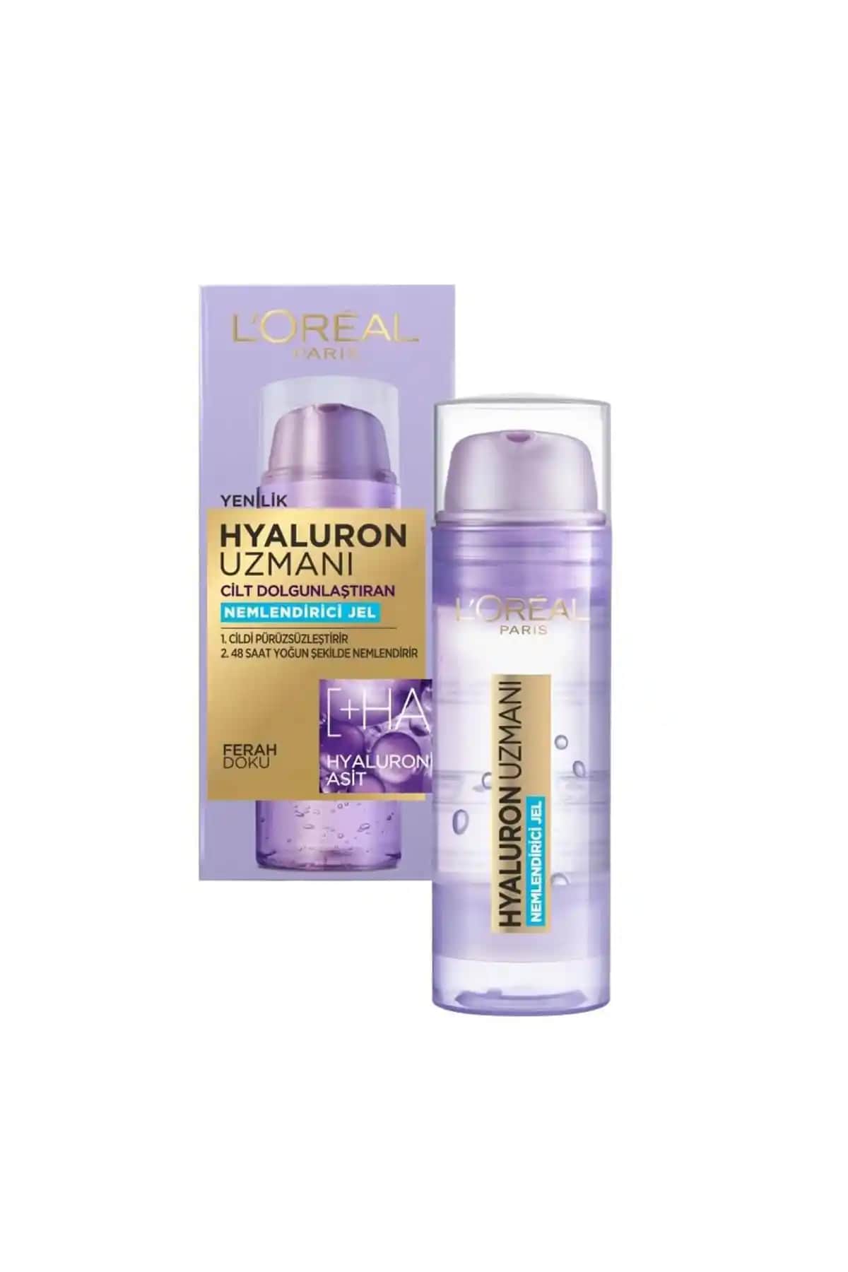L'Oréal Paris Hyaluron Uzmanı Nemlendirici Jel: Yoğun Nem ve Cilt Dolgunluğu Sağlar