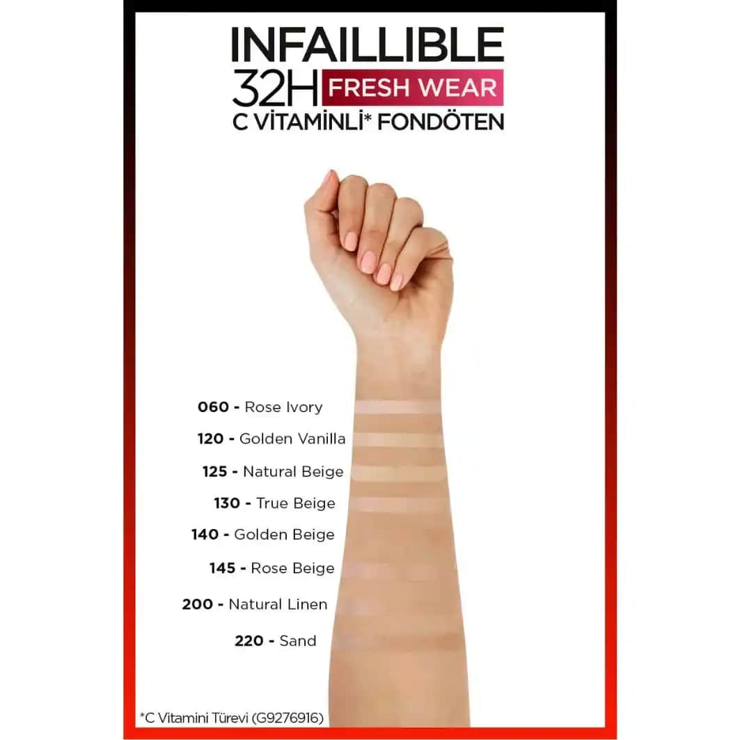 L'Oréal Paris İnfallible 130 True Beige Fondöten ile Uzun Süreli ve Doğal Makyaj Deneyimi