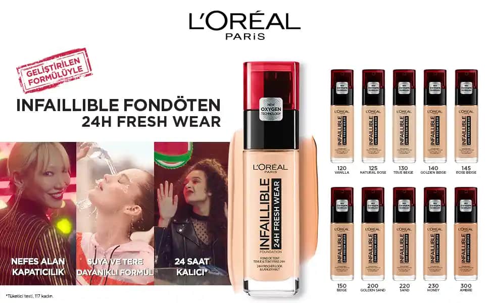 L'Oréal Paris İnfallible Fondöten Renkleri ve Cilt Uyumunu Sağlama Rehberi