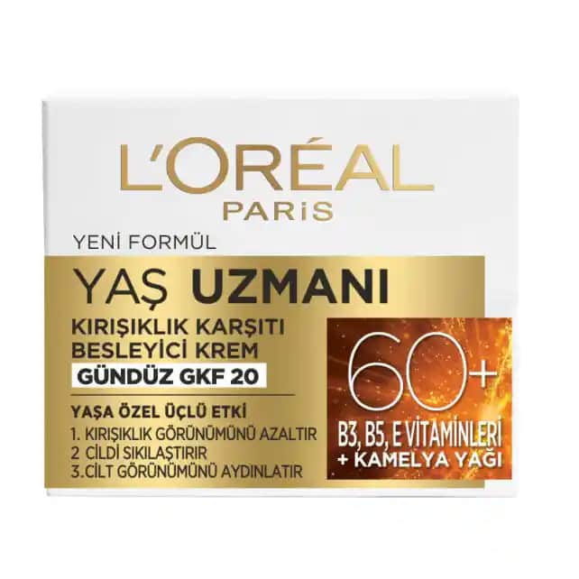 L'Oréal Paris Yaş Uzmanı 60+ Serisi Olgun Ciltler İçin Güçlü Bakım Çözümleri