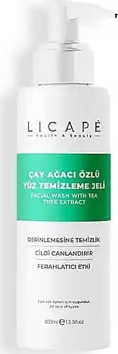 Licape Çay Ağacı Özlü Yüz Temizleme Jeli ile Doğal ve Etkili Cilt Temizliği