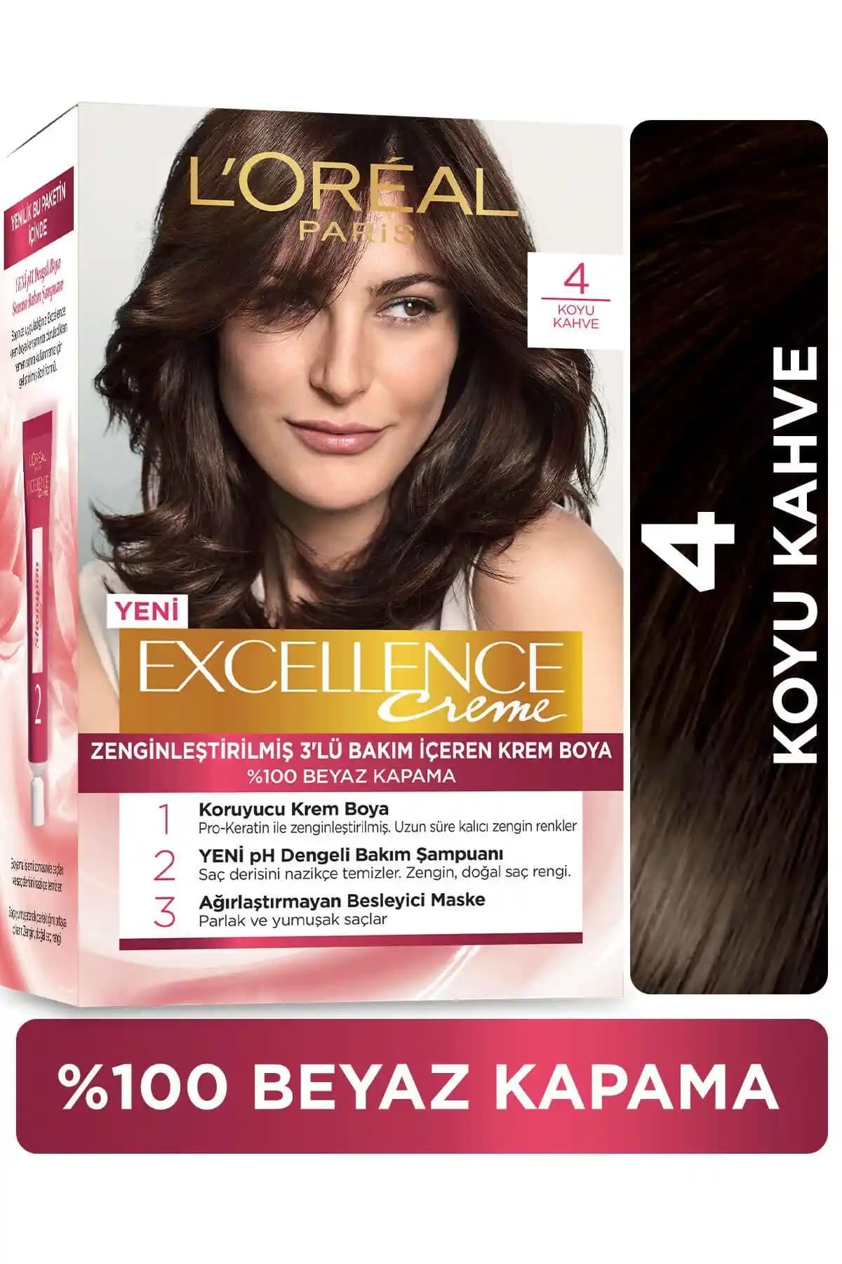 Loreal 4 Numara Kahverengi Saç Boyası ile Doğal ve Güçlü Görünüm Yaratın