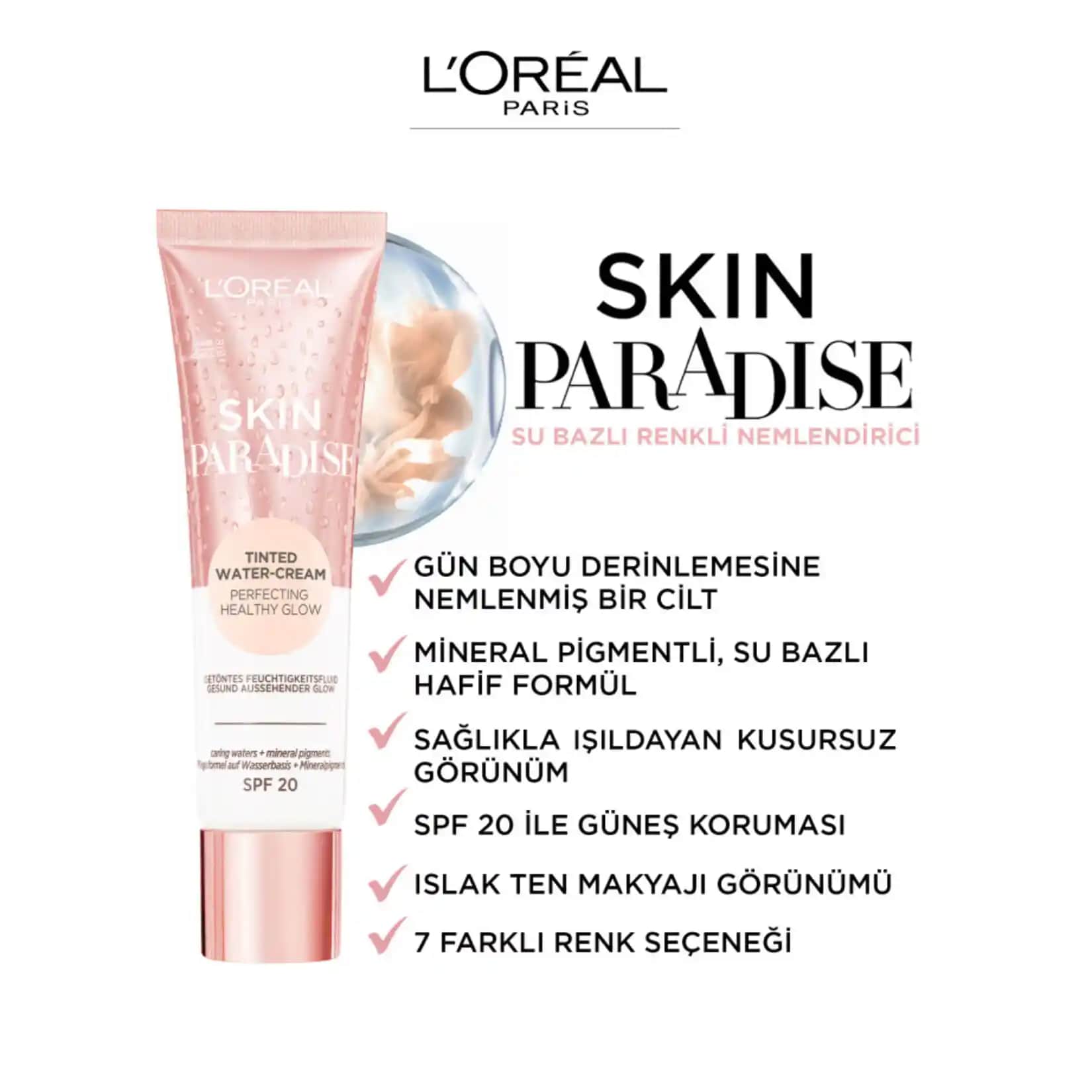 Loreal Paris Su Bazlı Nemlendirici: Hafif ve Doğal Formüllerle Cilt Sağlığını Destekler