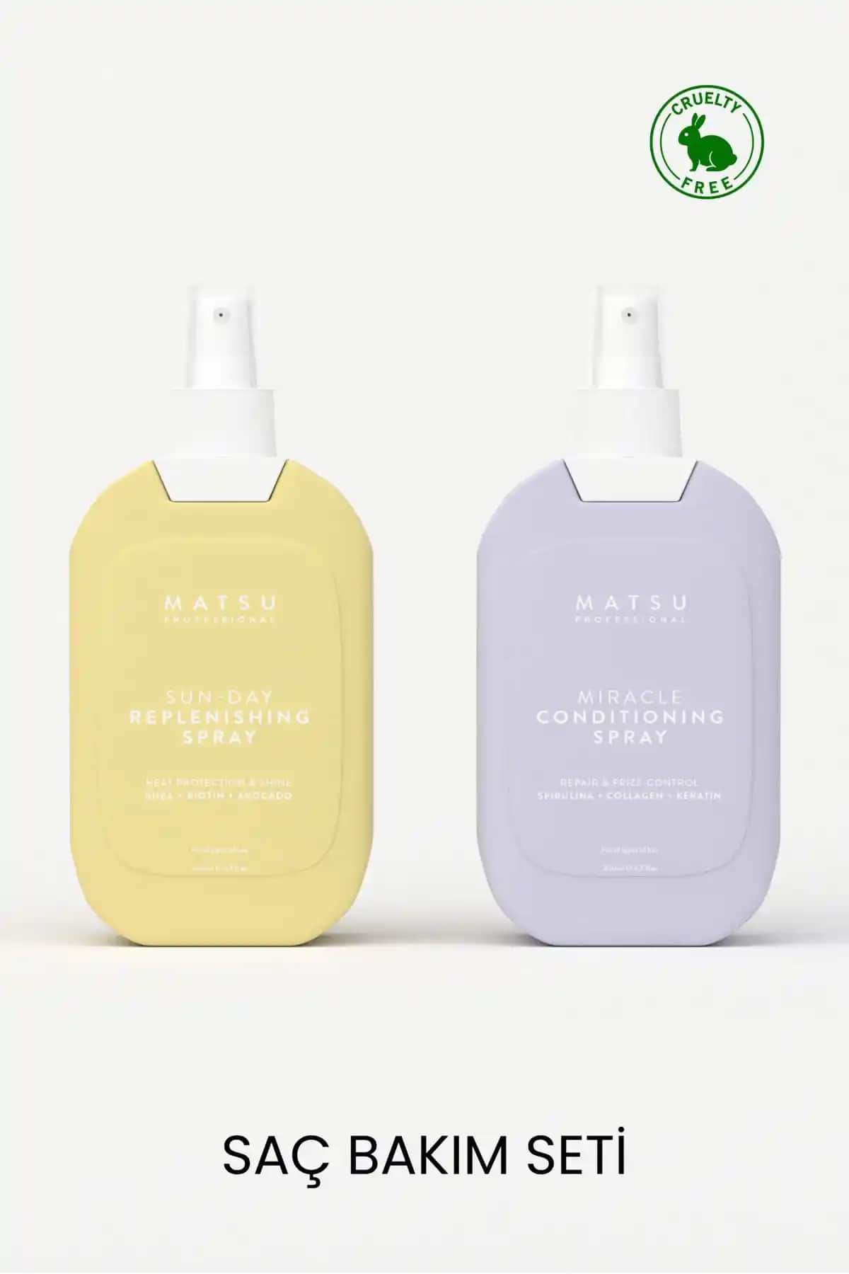 Matsu ısı koruyucu sprey ile saçlarınızı yüksek sıcaklık ve güneş ışınlarının zararlı etkilerinden koruyun