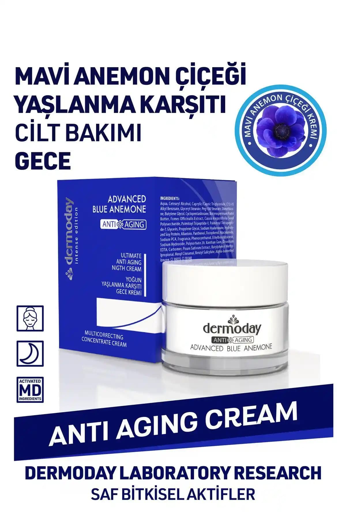 Mavi Anemon Çiçeği Kremi: Doğal İçeriklerle Cilt Yenileme ve Yaşlanma Karşıtı Çözüm