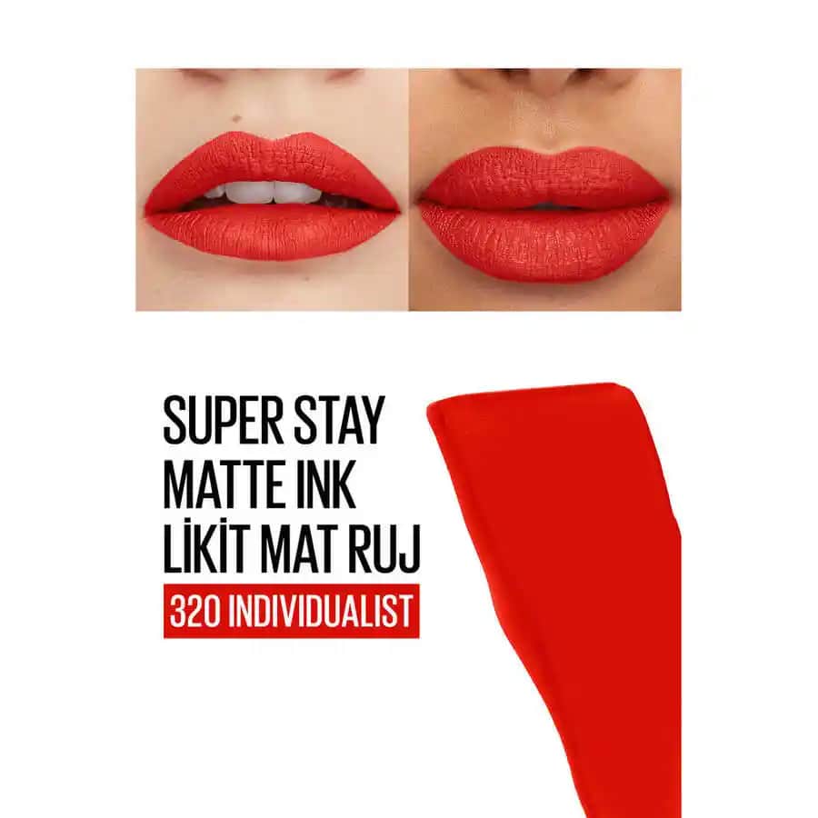 Maybelline 320 Individualist Ruj: Mat ve Kalıcı Renk Seçeneğiyle Şıklık