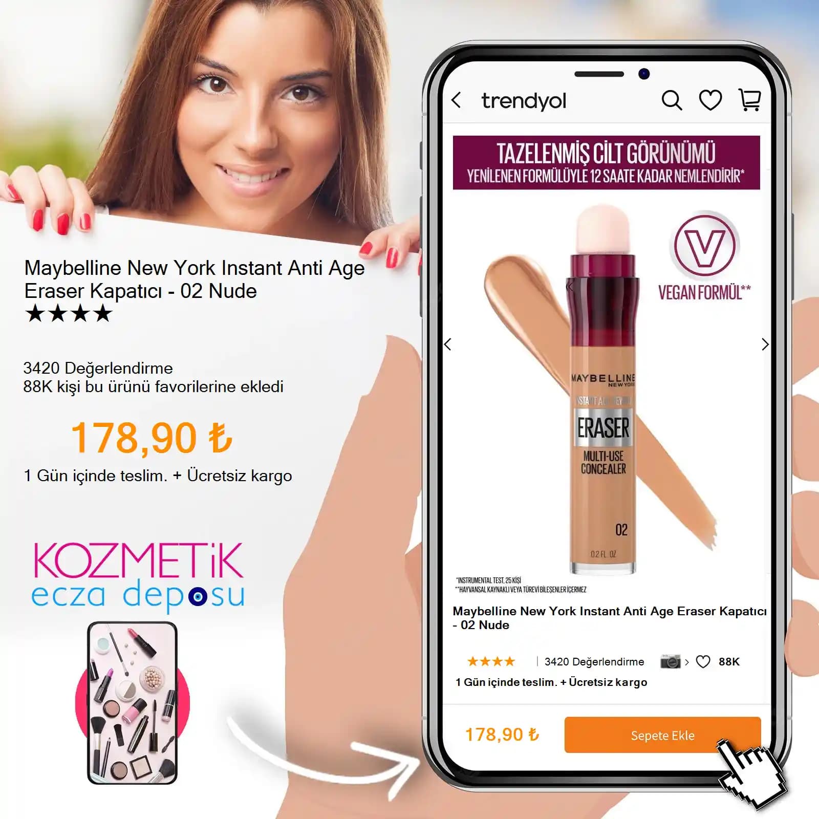 Maybelline Eraser Kapatici Nasıl Kullanılır ve En Etkili Uygulama Yöntemleri