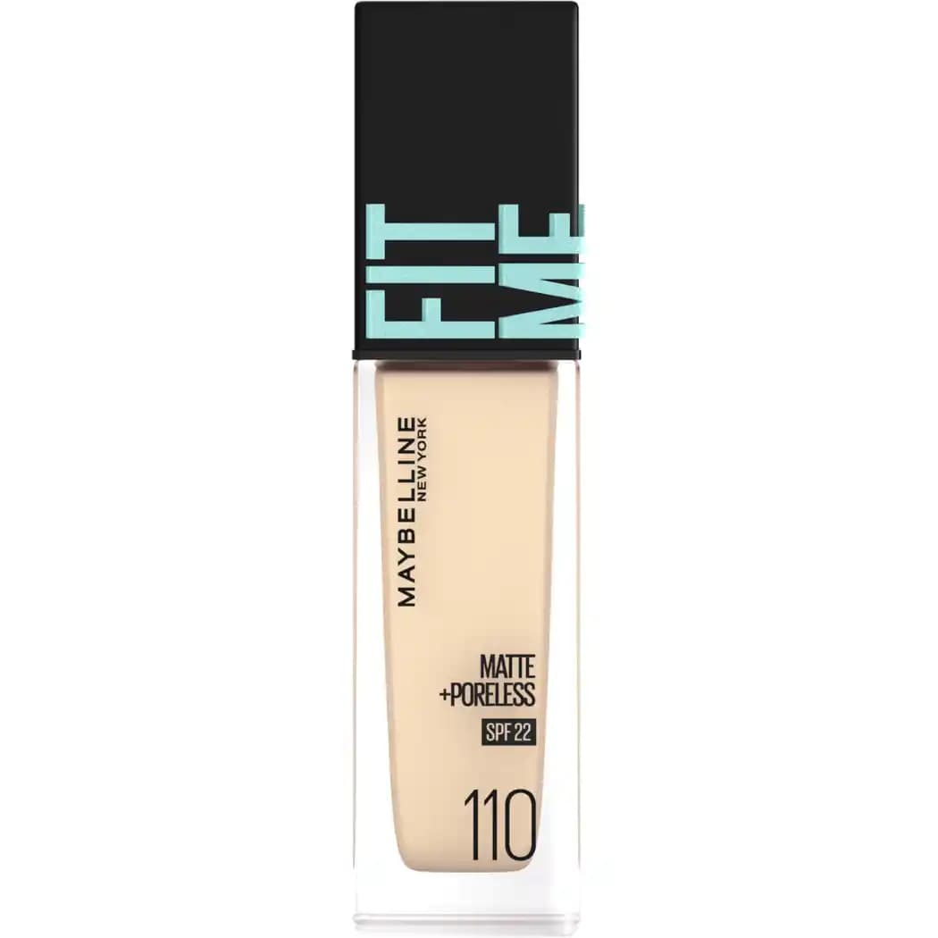 Maybelline Fit Me 110 Porcelain: Doğal ve Kalıcı Açık Ten Renkli Fondöten