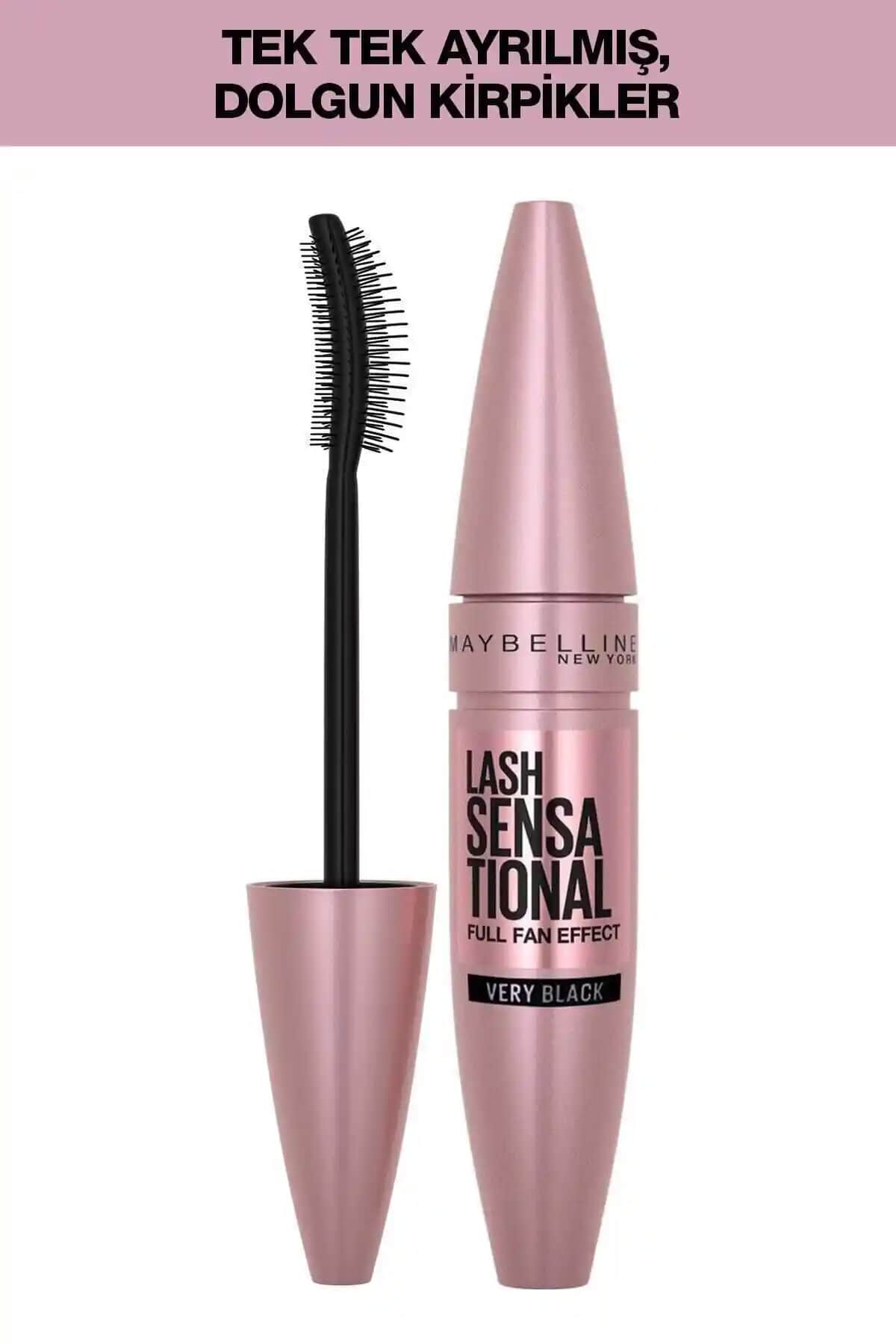 Maybelline New York Lash Sensational Siyah Maskara ile Kirpiklerde Hacim ve Uzunluk Artışı