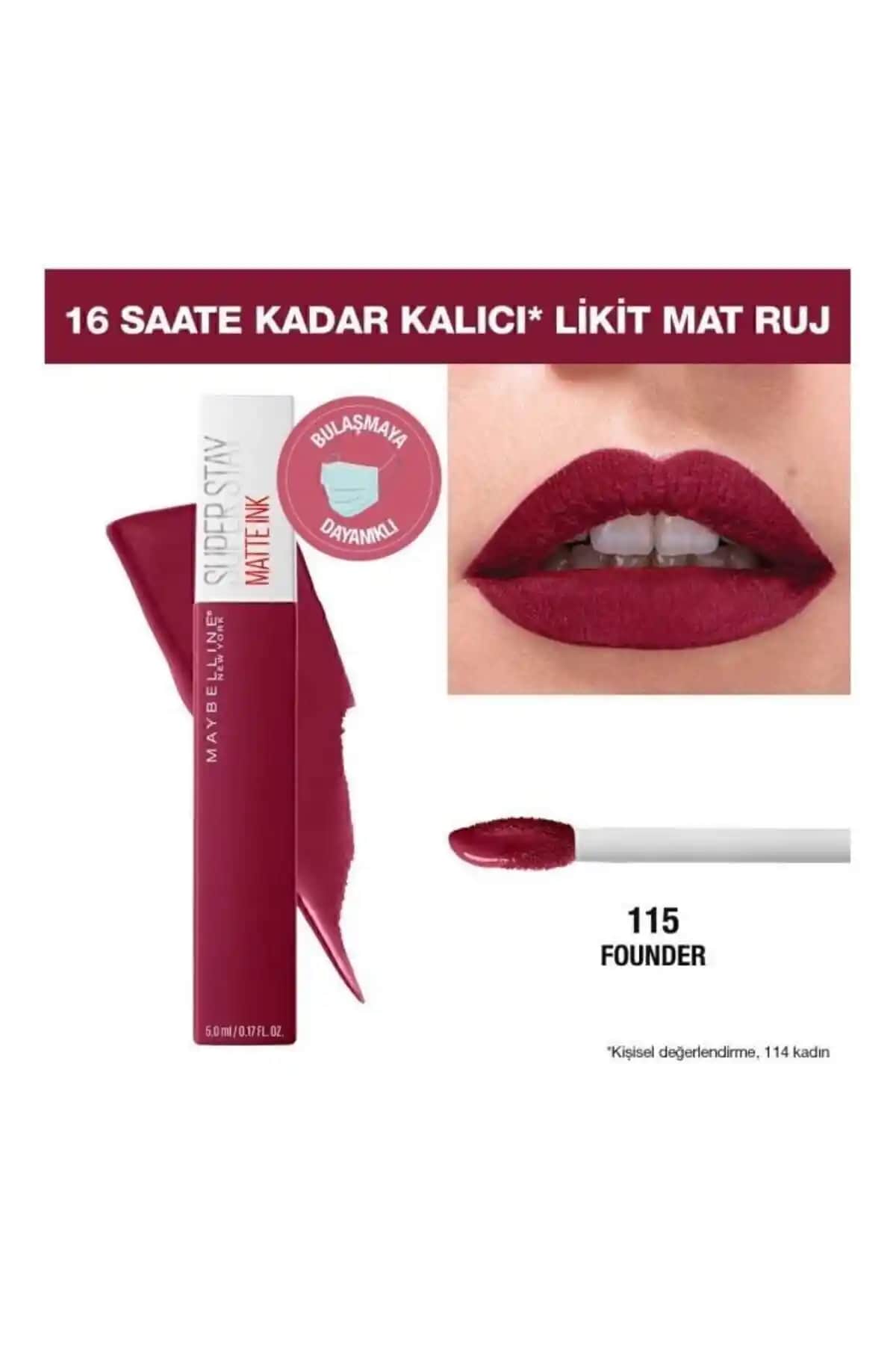 Maybelline Ruj 115 Peppy: Uzun Süre Kalıcı ve Çekici Dudaklar İçin Uygun Fiyatlı Seçenek