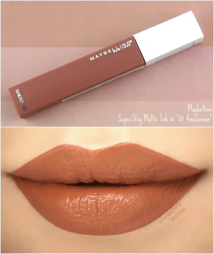 Maybelline Super Stay Matte Ink 70 Amazonian: Uzun Süre Kalıcı Mat Dudak Rengi