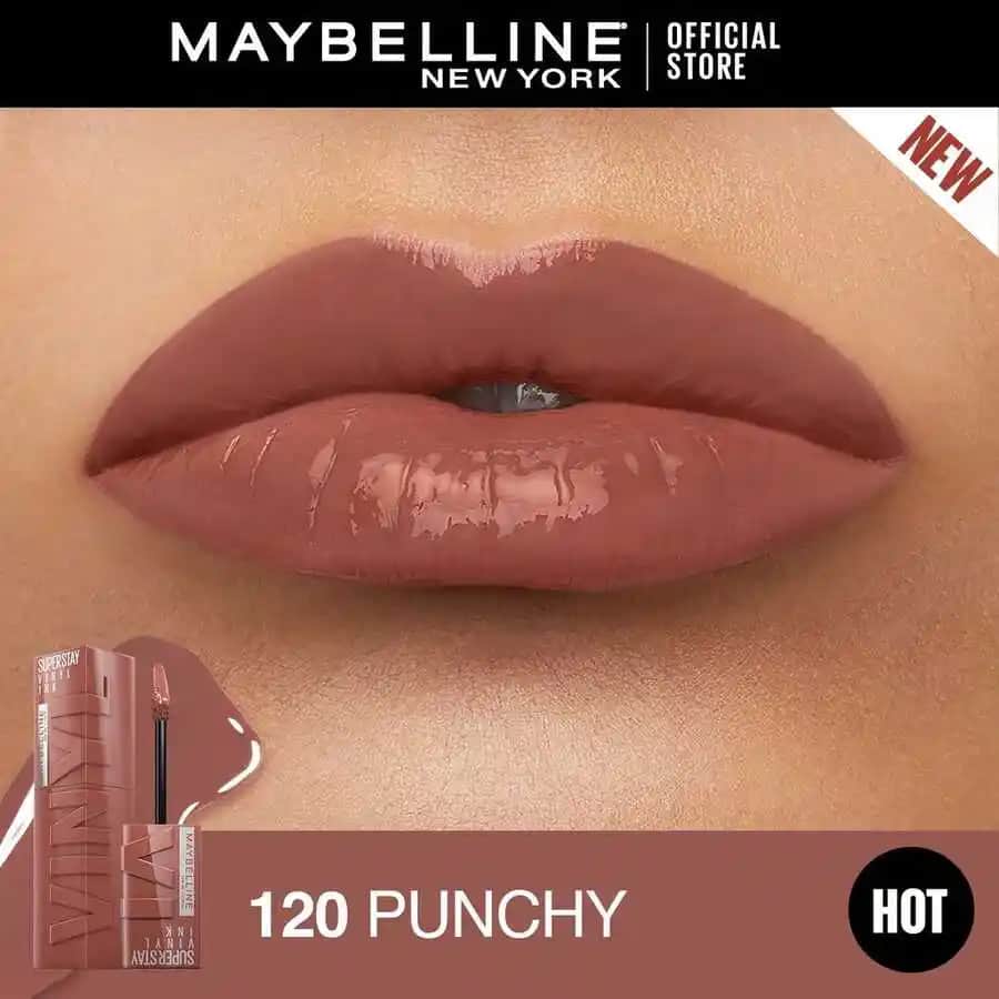 Maybelline Vinyl 120 Punchy Ruj ile Kalıcı ve Parlak Dudaklara Ulaşın
