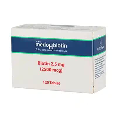 Medohbiotin 2,5 mg ile Saç, Cilt ve Tırnak Sağlığını Güçlendirin