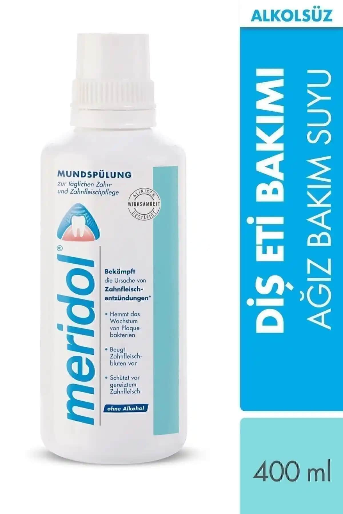 Meridol ağız bakım suyu: diş eti sağlığını destekleyen etkili ve alkolsüz formül