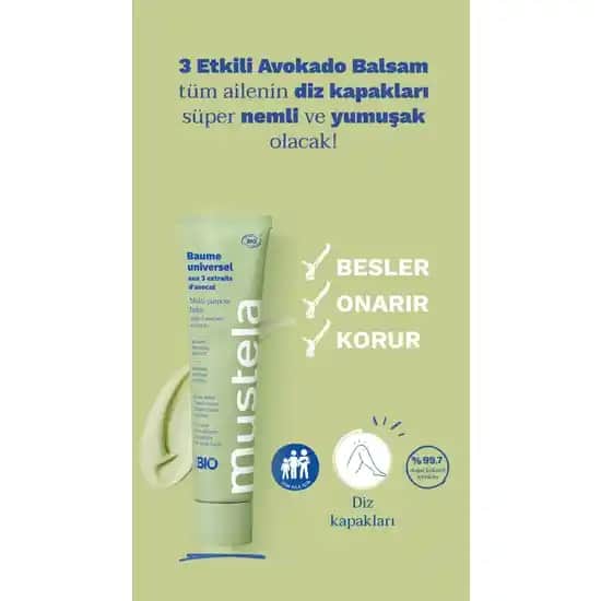 Mustela 3 Etkili Avokado Balsamı: Doğal İçeriklerle Güçlü ve Çok Yönlü Cilt Bakımı