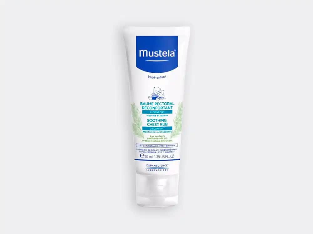 Mustela Göğüs Balsamı Bebeklerin Rahatlaması ve Güvenli Solunum Desteği Sağlar