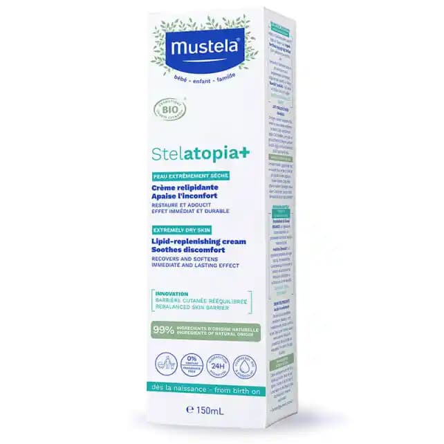 Mustela Stelatopia Lipit Yenileyici Krem: Kuru ve Atopik Ciltler İçin Güvenilir Bakım Çözümü