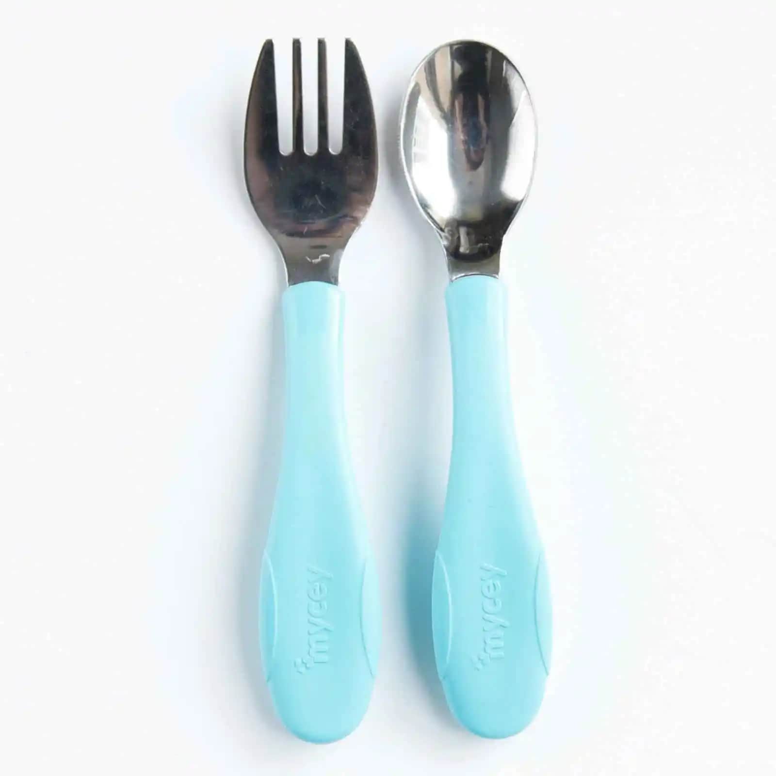 Mycey paslanmaz çelik çocuk yemek takımı setleri dayanıklı ve ergonomik tasarım