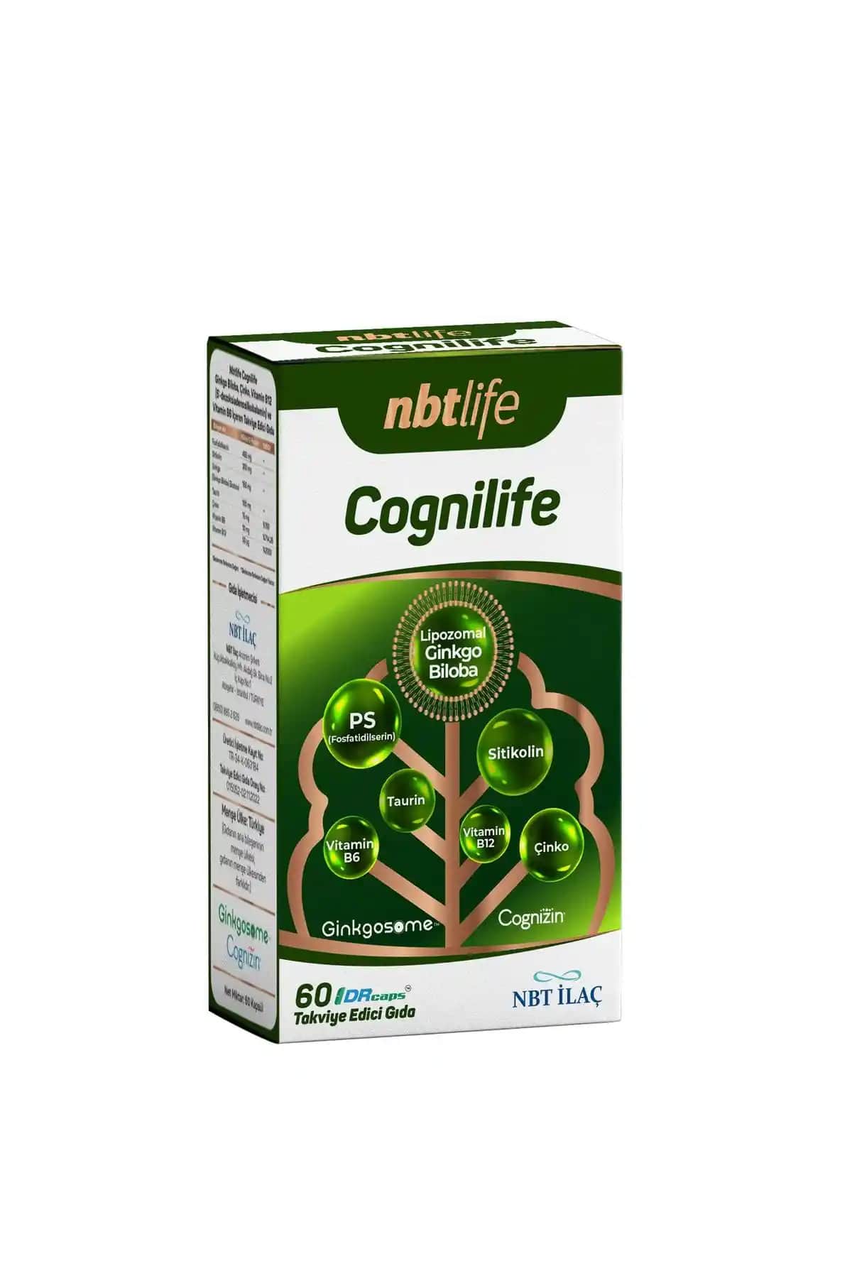 NBT Life Cognilife Zihinsel Performans Artırıcı Takviye 60 Kapsül ile Beyin Sağlığını Güçlendirin