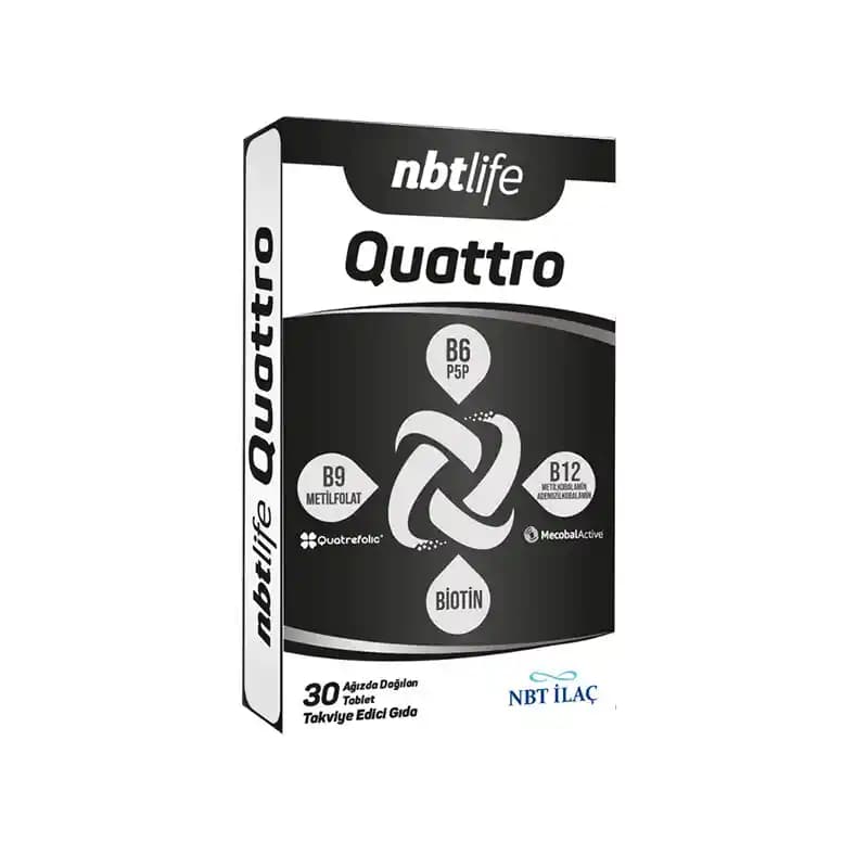 NBT Life Quattro: B Vitaminleri ve Biotin ile Sağlıklı Güzellik ve Sağlık Desteği