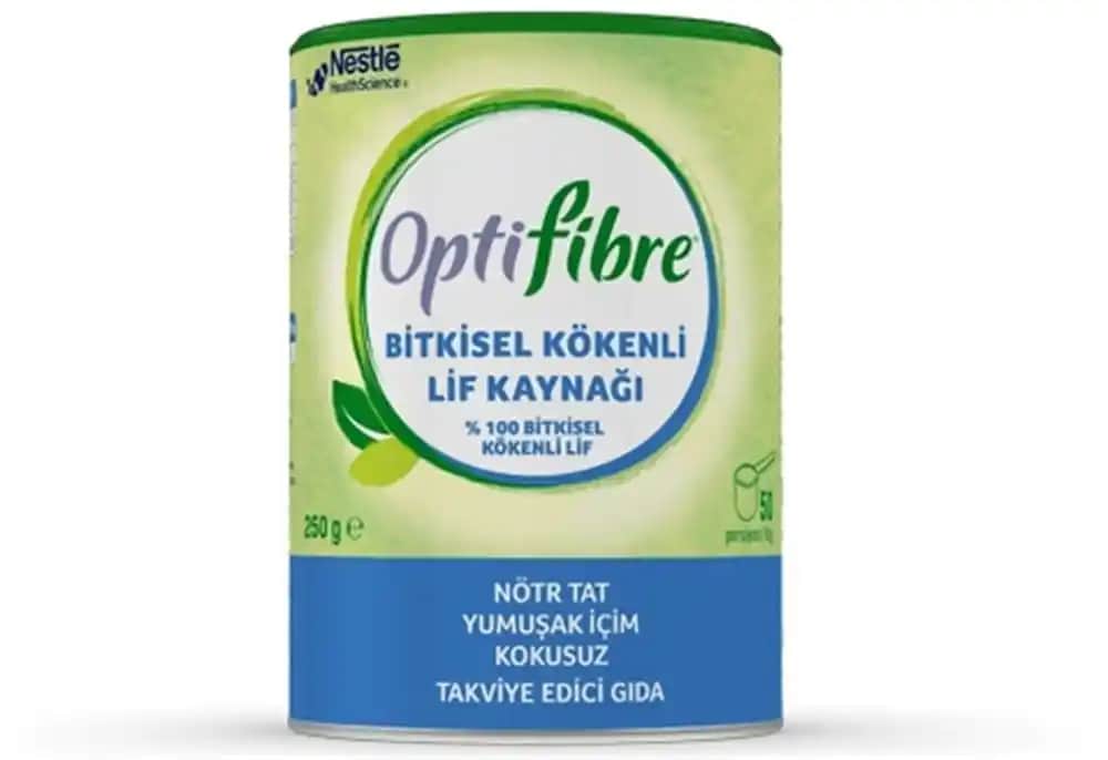 Nestlé OptiFibre 250g: Sindirim ve Cilt Sağlığını Destekleyen Doğal Lif Takviyesi