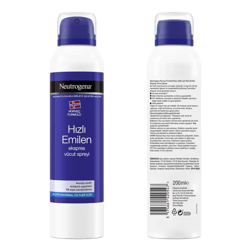 Neutrogena Hızlı Emilen Vücut Spreyi: Günlük Bakımda Pratik ve Etkili Çözüm