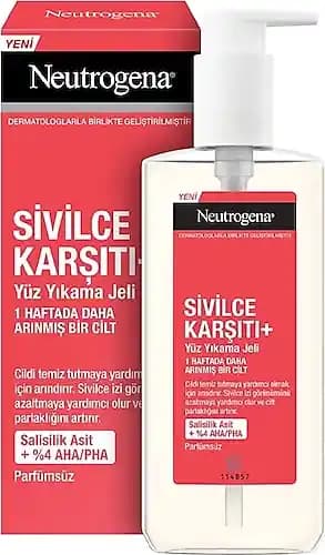 Neutrogena Sivilce Karşıtı Yüz Temizleme Jeli: Yağlı ve Akne Eğilimli Ciltler İçin Etkili Bakım