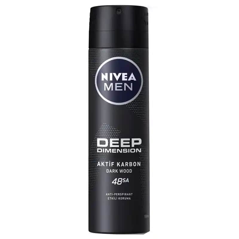 Nivea Deep Dimension Erkekler İçin Uzun Süreli Koruma ve Ferahlatıcı Deodorant
