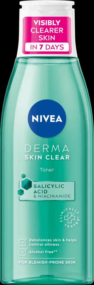 Nivea Derma Skin Clear Tonik ile Sivilce ve Karma Ciltler İçin Temiz ve Sağlıklı Görünüm