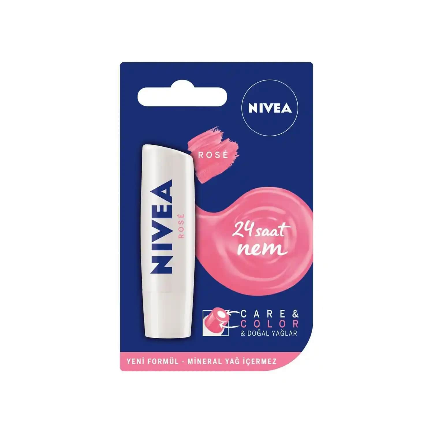 Nivea Pembe Lip Balm ile Dudaklarınızda Doğal ve Uzun Süreli Nemlendirme Çözümü