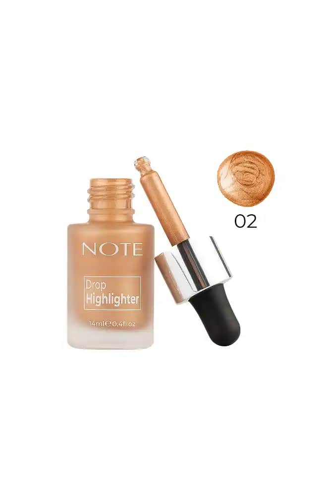 Note Drop Highlighter 02 ile doğal ve etkileyici makyaj ışıltısı sağlama rehberi
