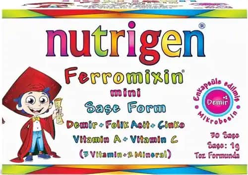 Nutrigen Ferromixin Mini Çocuklar İçin Demir ve Vitamin Takviyesi Ürünü Özellikleri
