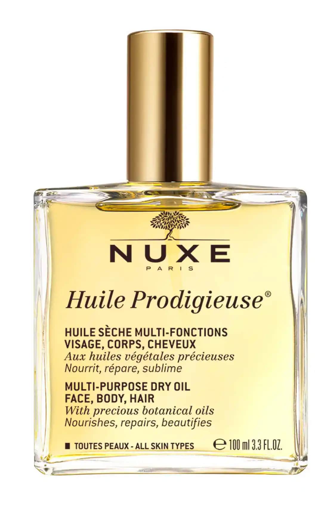 Nuxe Huile Prodigieuse 100 ml Doğal Çok Yönlü Güzellik Yağı - Cilt, Saç ve Vücut Bakımı