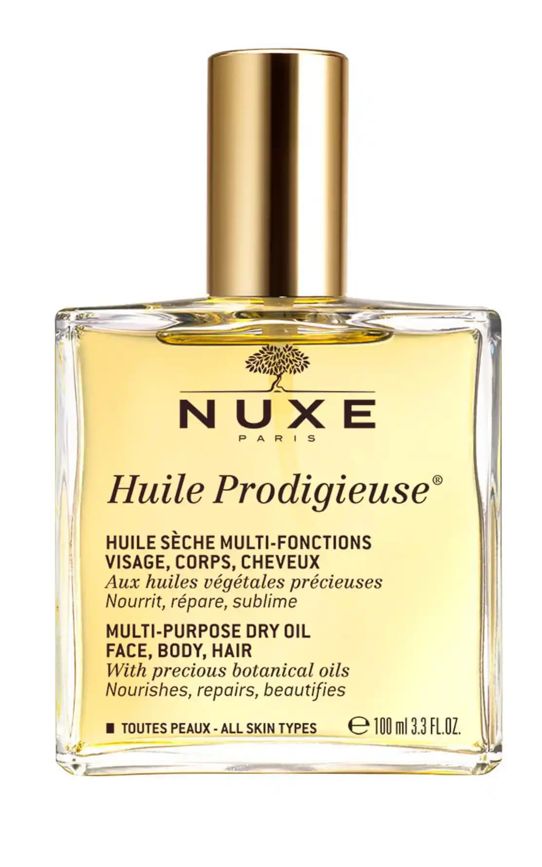 Nuxe Huile Prodigieuse 100 ml Doğal Çok Yönlü Güzellik Yağı - Cilt, Saç ve Vücut Bakımı