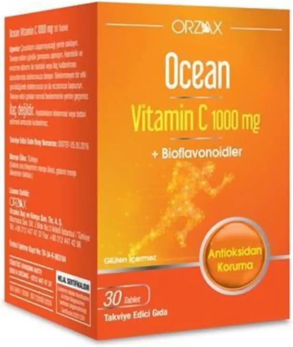 Ocean 1000 Mg C Vitamini: Gelişmiş Formülü ile Sağlık ve Güzellik İçin Uygun Bir Takviye