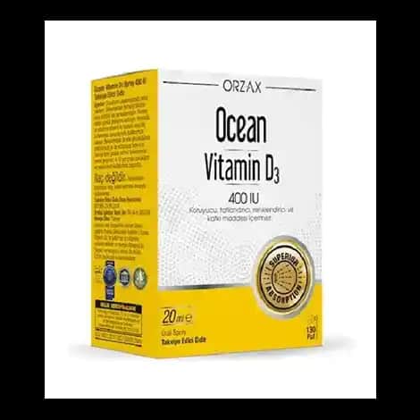 Ocean 400 IU Vitamin D3 Sprey ile sağlıklı kemikler ve parlak cilt için doğal destek
