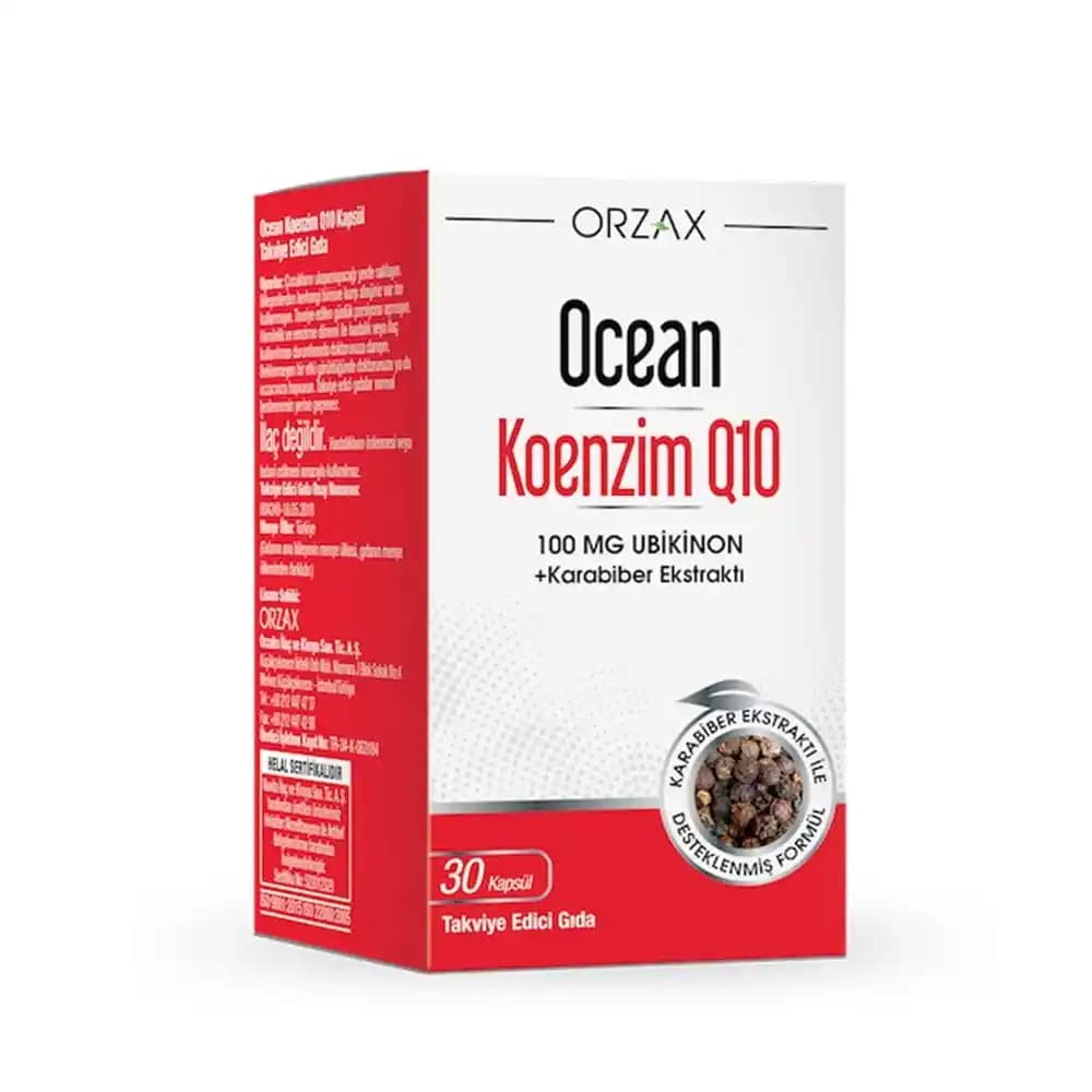 Ocean Coenzyme Q10 ile doğal içeriklerle cilt sağlığını destekleyen antioksidan takviye