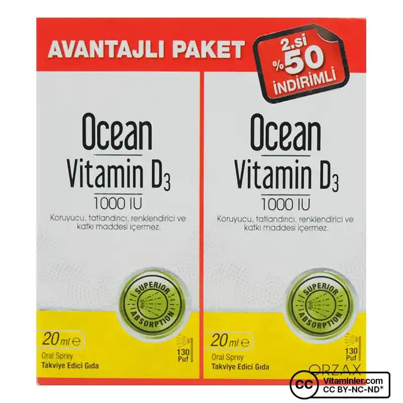 Ocean D3 1000 IU Sprey Kullanımı ve Detaylı Rehber