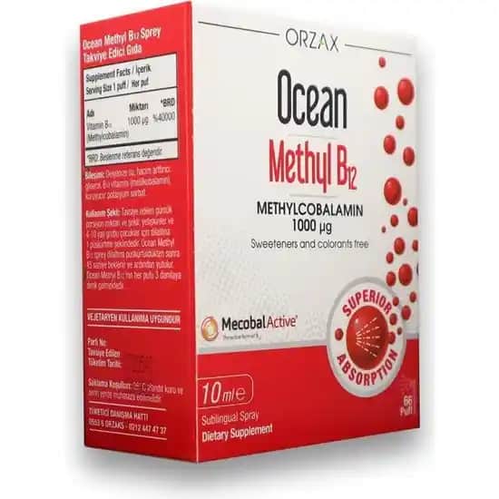 Ocean Methyl B12 Nedir? Sağlık ve Güzellik İçin Yüksek Dozlu B12 Takviyesi