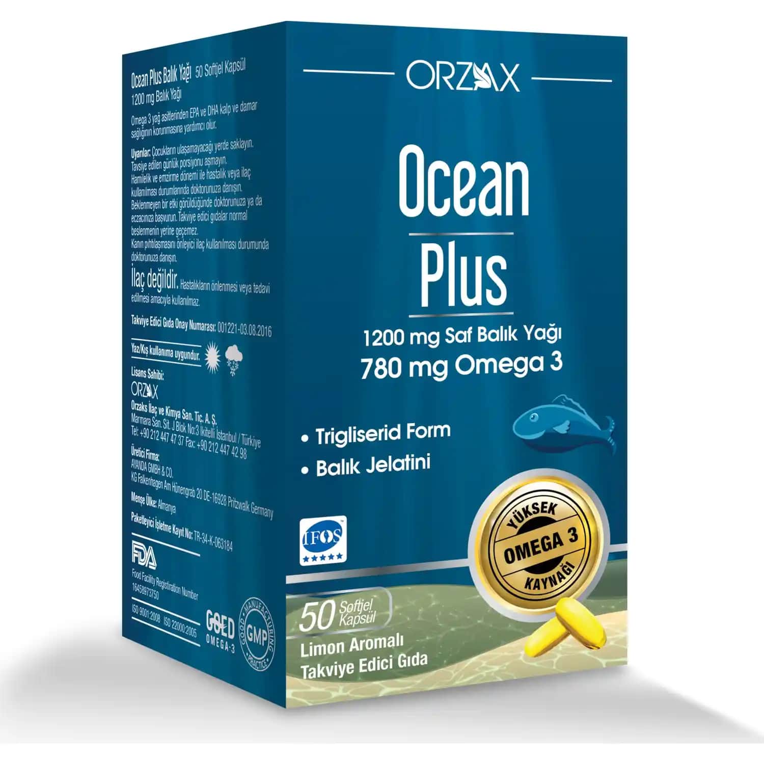 Ocean Plus 1200 Mg Balık Yağı ile Güzellik ve Sağlıkta Doğal Destek Çözümü