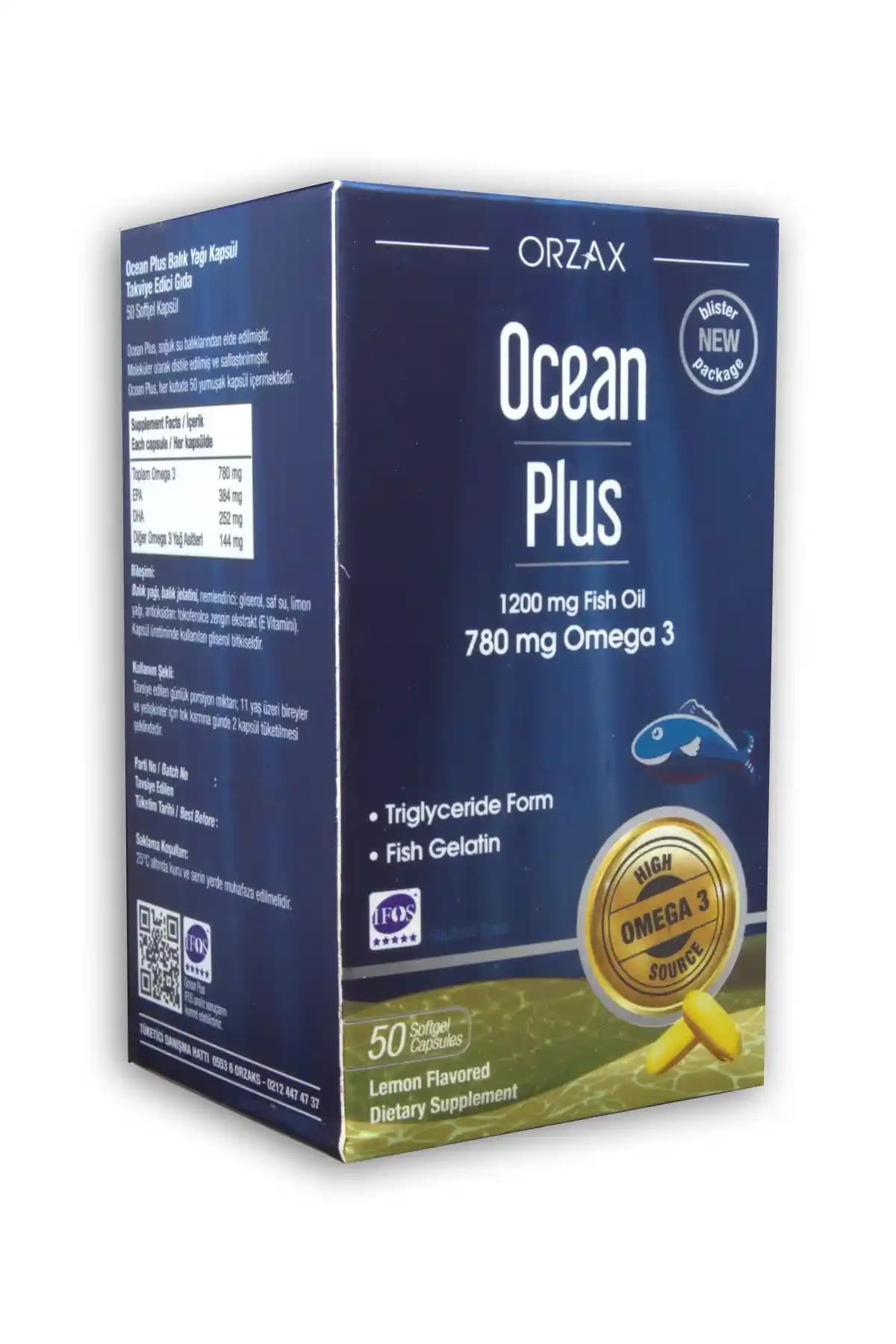 Ocean Plus 1200 mg Balık Yağı: Sağlık ve Güzellik İçin Güçlü Bir Doğal Takviye