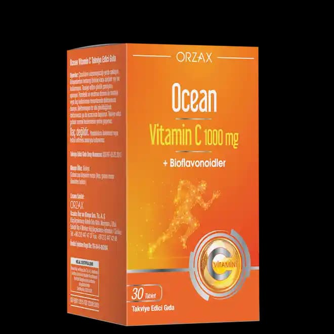 Ocean Vitamin C 1000 Mg: Bağışıklık ve Cilt Sağlığını Destekleyen Yüksek Doz Takviye