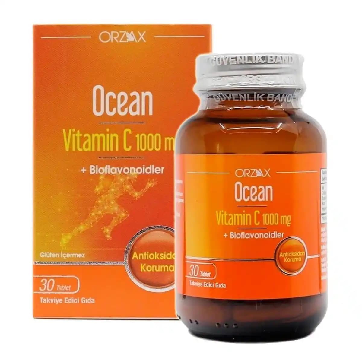 Ocean Vitamin C 1000 mg: Güçlü Bağışıklık ve Cilt Sağlığı İçin Doğal Takviye