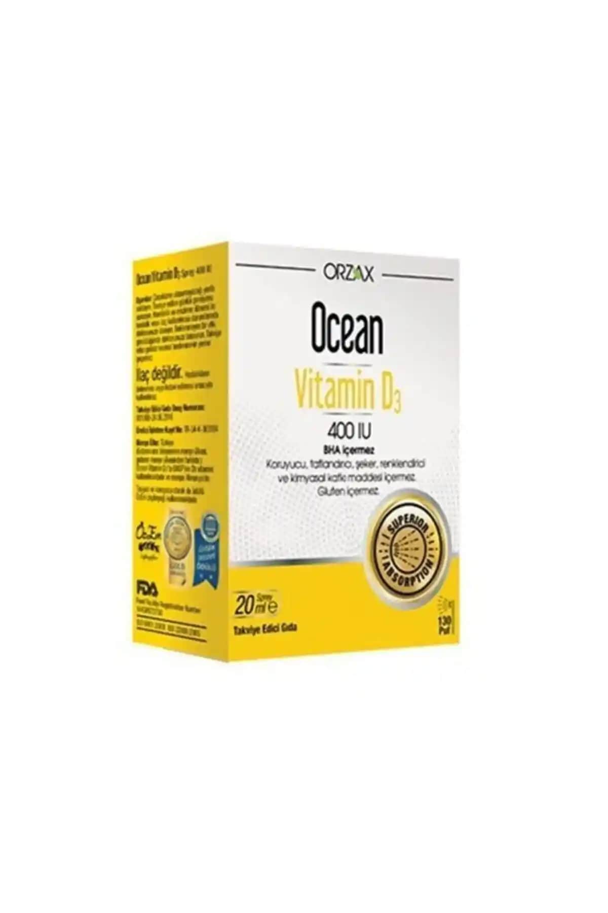 Ocean Vitamin D3 400 IU ile Kemik Sağlığı ve Bağışıklık Sistemini Güçlendirin