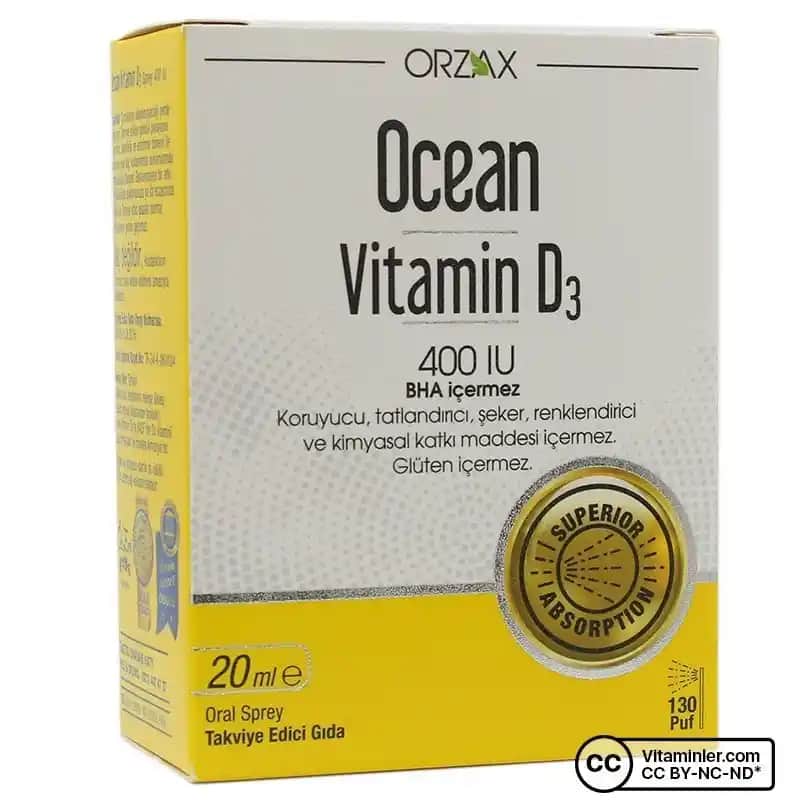 Ocean Vitamin D3 400 IU Yaş Gruplarına Göre Kullanım ve Farklılıklar Hakkında Bilgilendirici Rehber