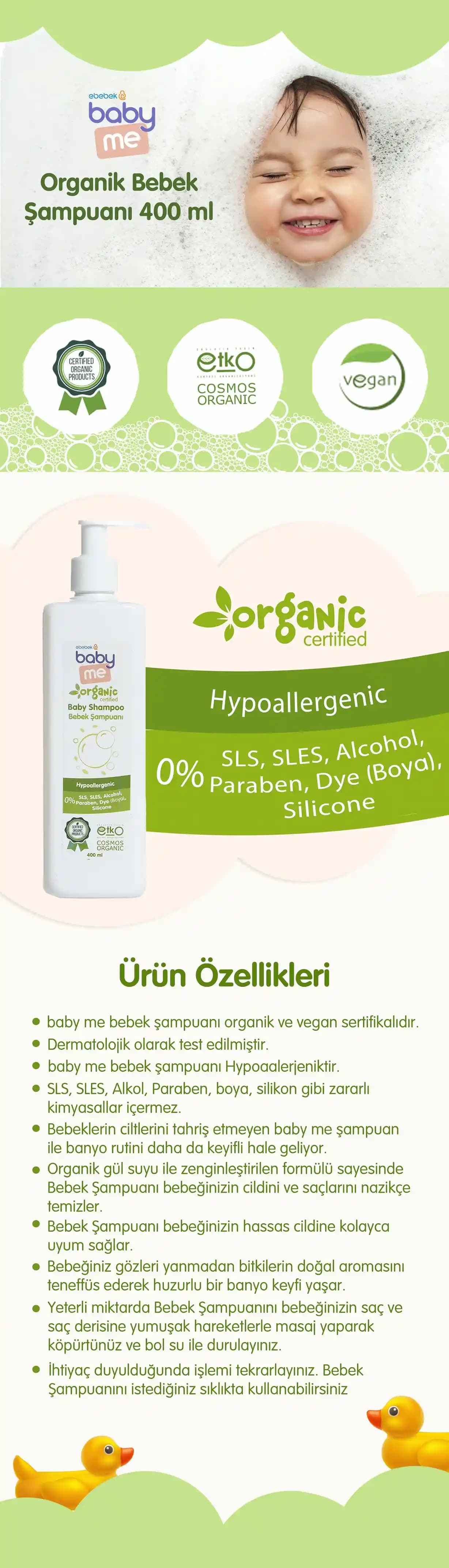 Organik Bebek Şampuanları: Hassas Ciltler İçin Güvenli ve Doğal Temizlik Seçenekleri
