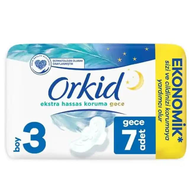 Orkid Ekstra Hassas Koruma Gece Pedleri ile Güvenli ve Rahat Uyku Deneyimi